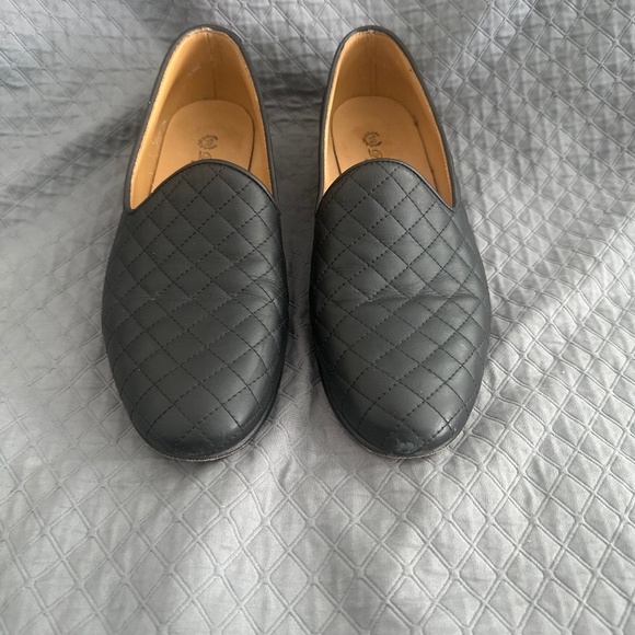 Del Toro Quilted Leather slippers
